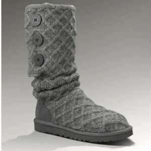 UGG Lattice Cardy Gray Boots sz 7